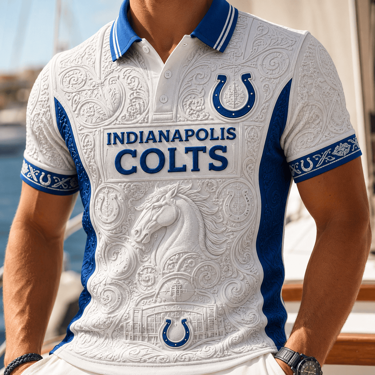 PREMIUM IDC EMBOSS POLO SHIRT NTVA