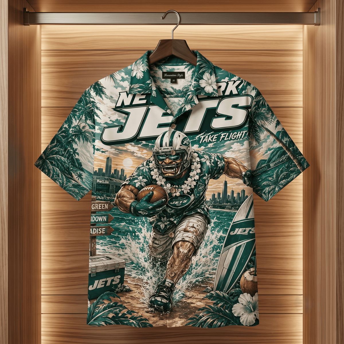 Premium NYJ Hawaiian Shirt TNSM