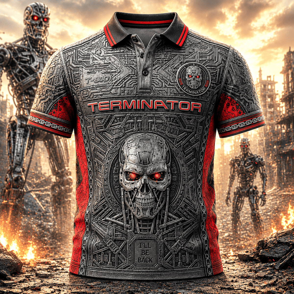 PREMIUM TTMT EMBOSS POLO SHIRT NTVA
