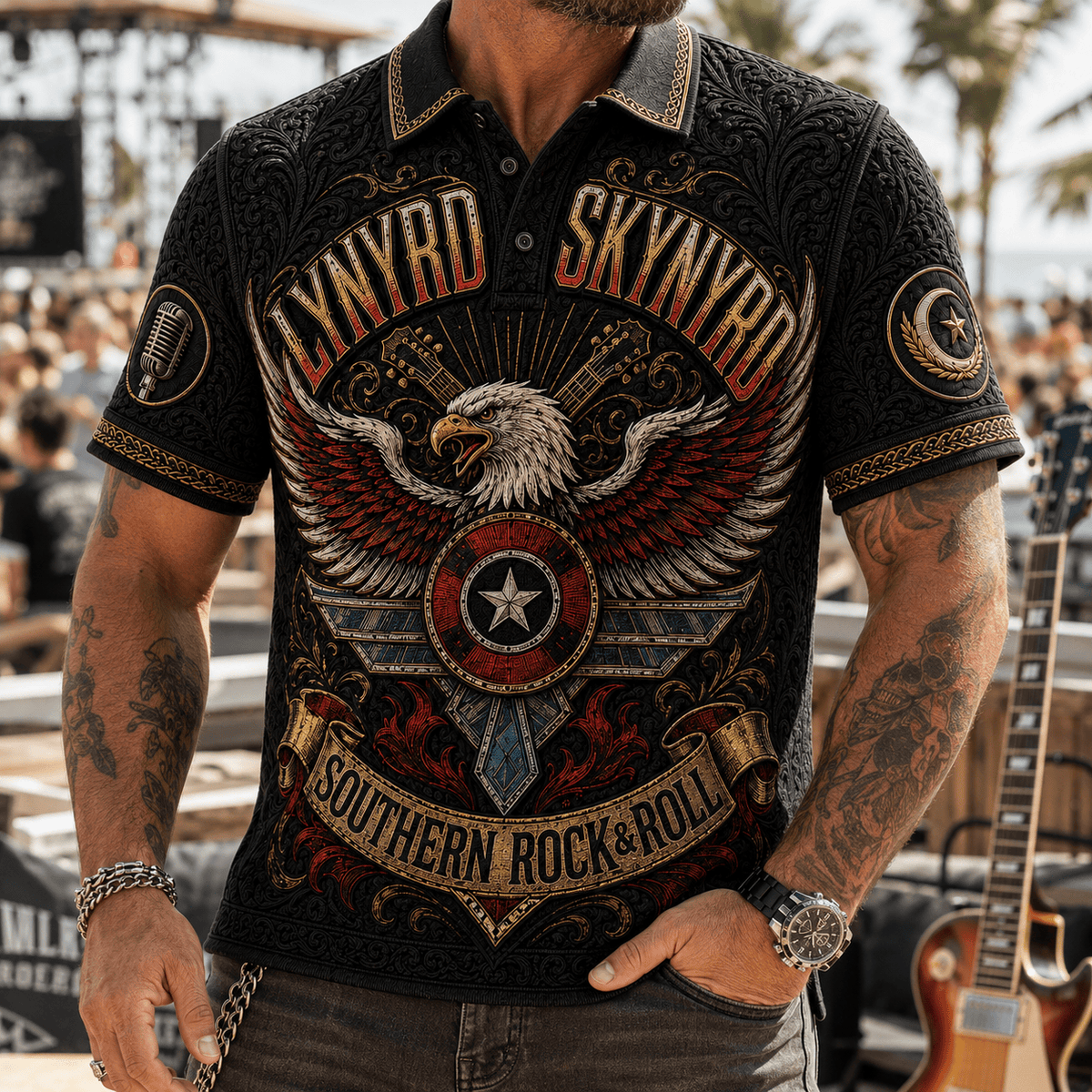 PREMIUM LNSN EMBOSS POLO SHIRT HQH