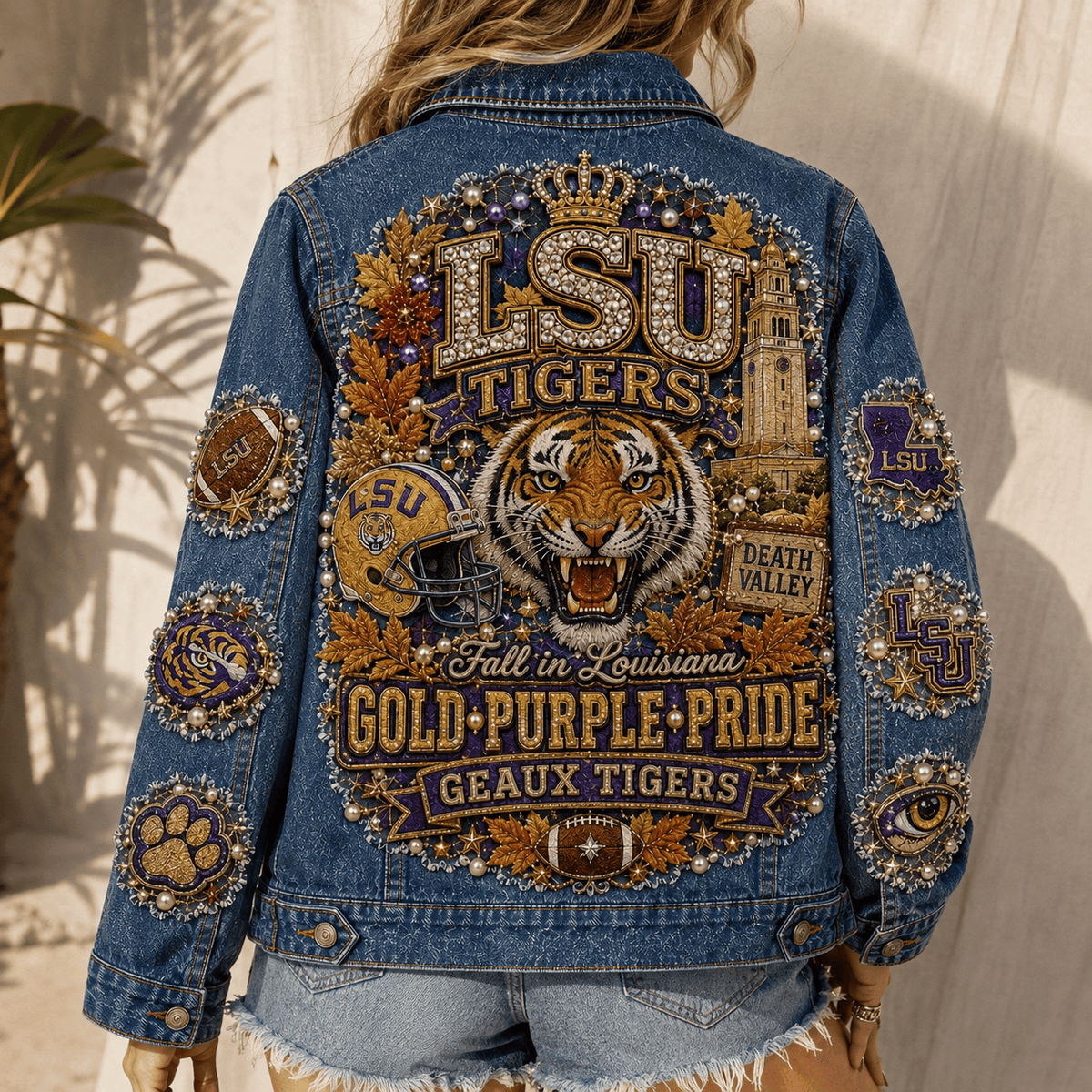 Premium LSU Denim Jacket PTKL