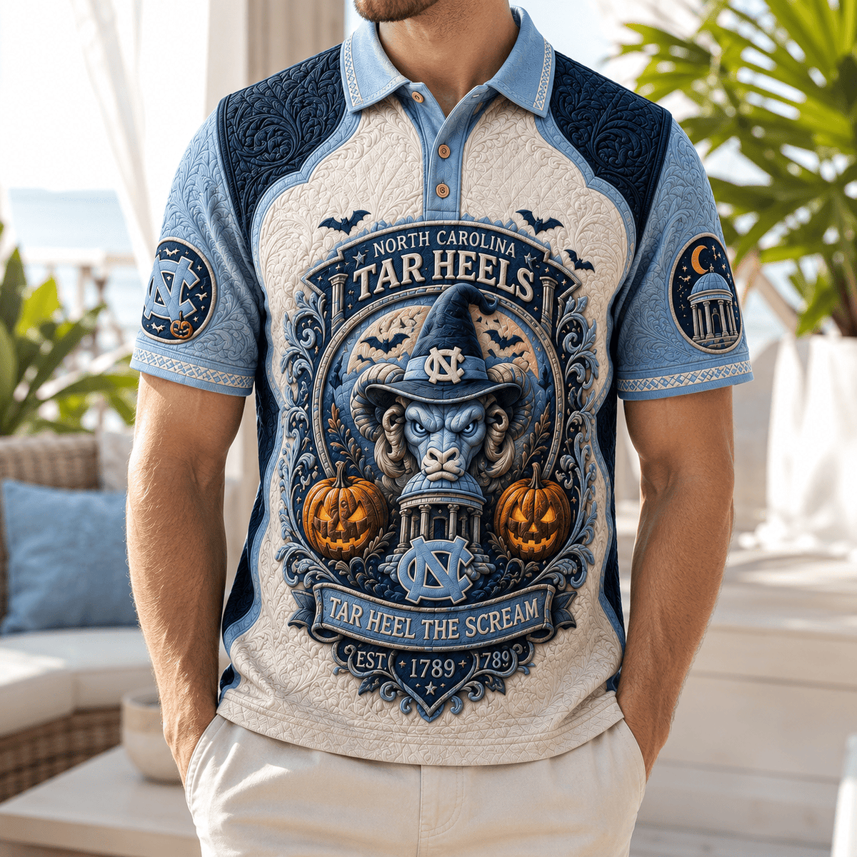 PREMIUM UNC EMBOSS POLO SHIRT HQH