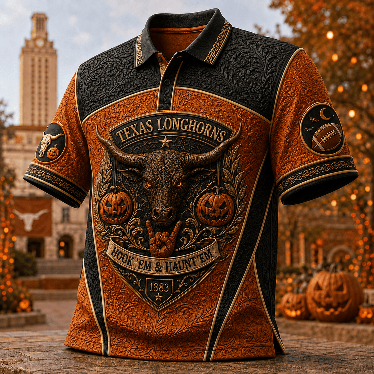 PREMIUM TLS EMBOSS POLO SHIRT HQH