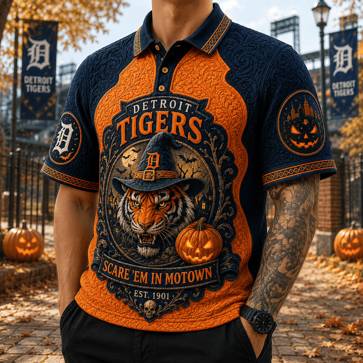 PREMIUM DTG EMBOSS POLO SHIRT HQH