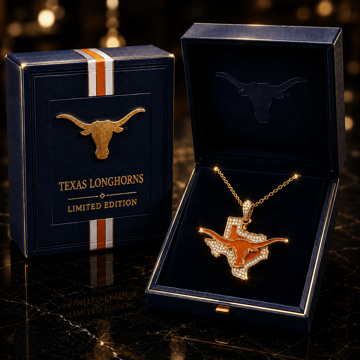 TLH Solid Gold Chain with Diamond Pendant TMH