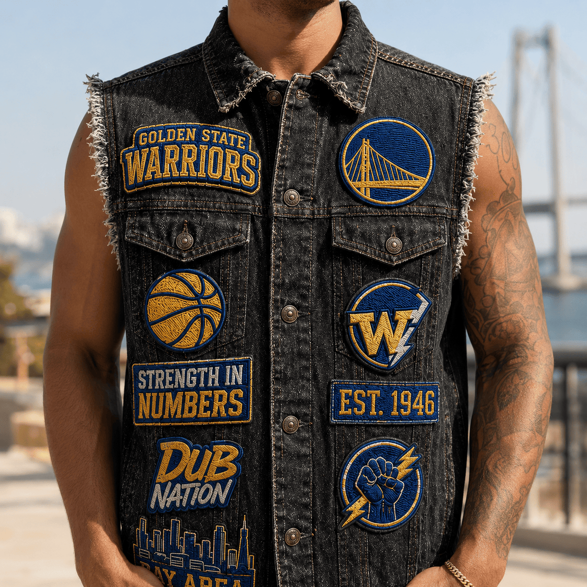 GSW PREMIUM DENIM VEST NVH