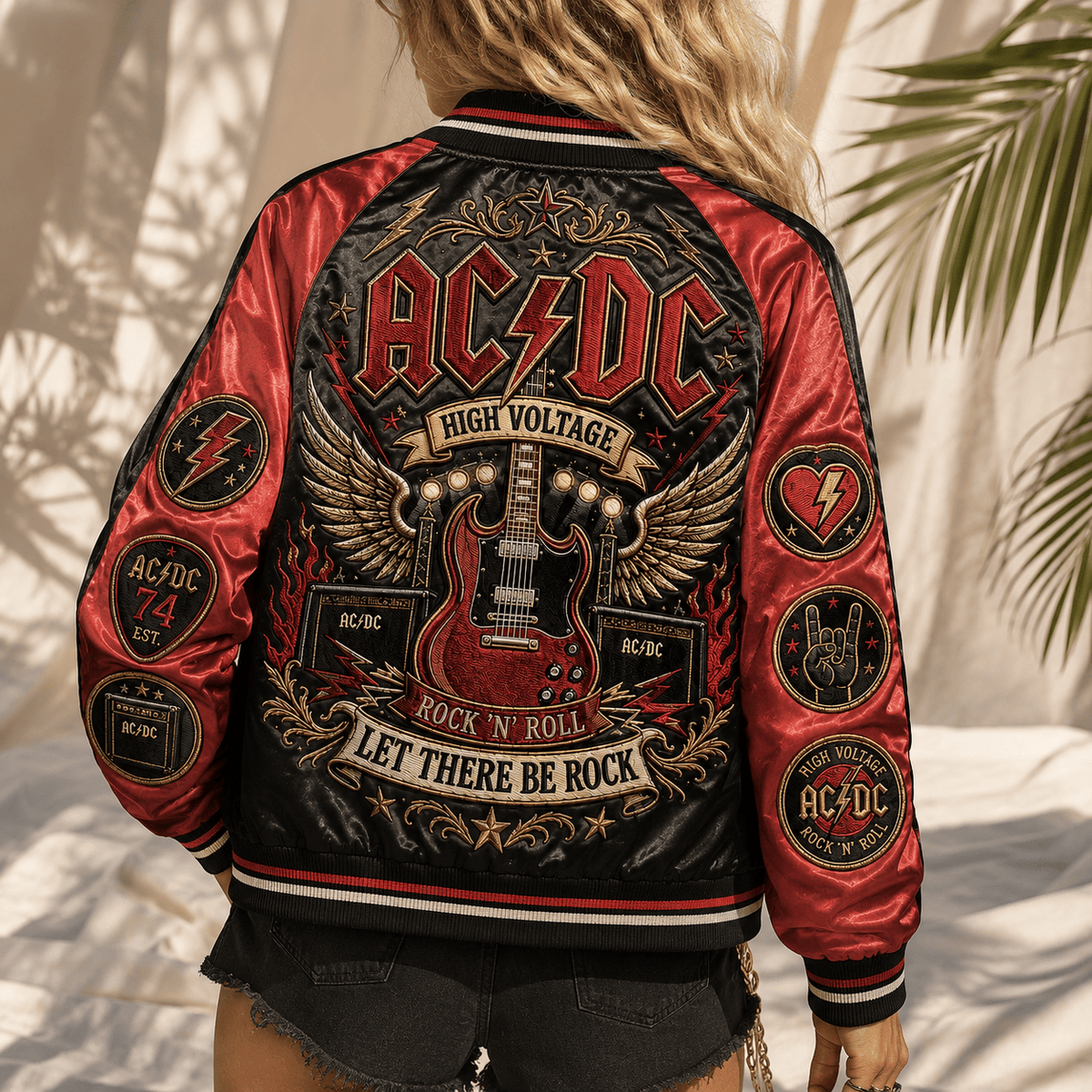 PREMIUM ACD SATIN BASEBALL JACKET NTNA