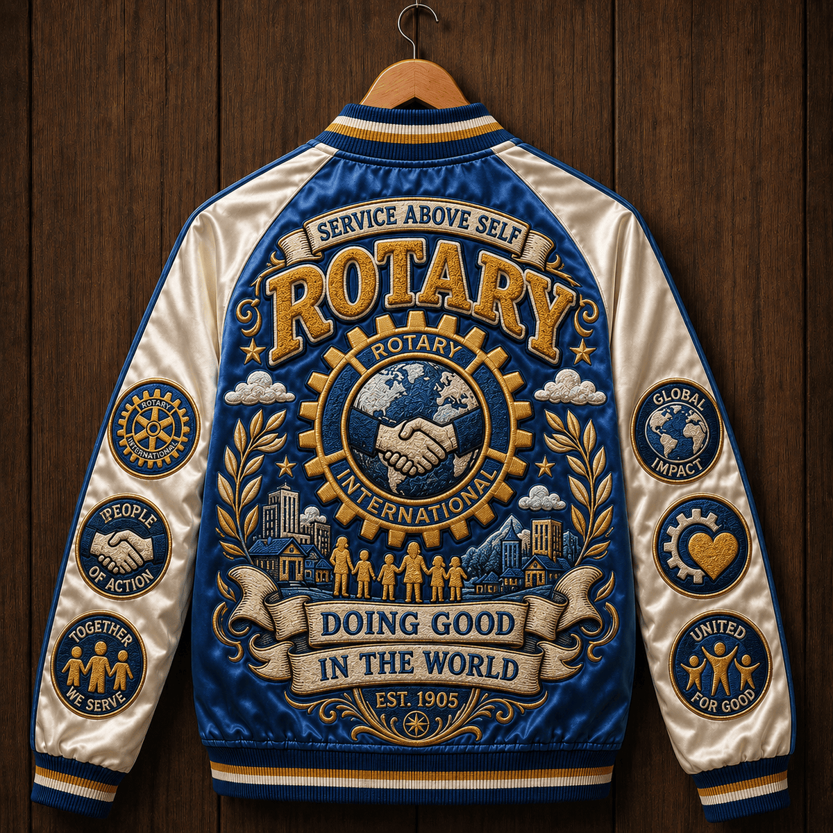 PREMIUM ROTI SATIN BASEBALL JACKET NTNA