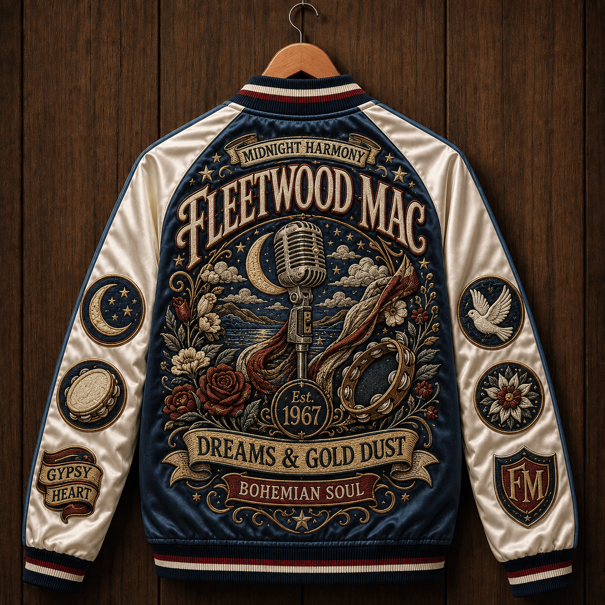 PREMIUM FLM SATIN BASEBALL JACKET NTNA