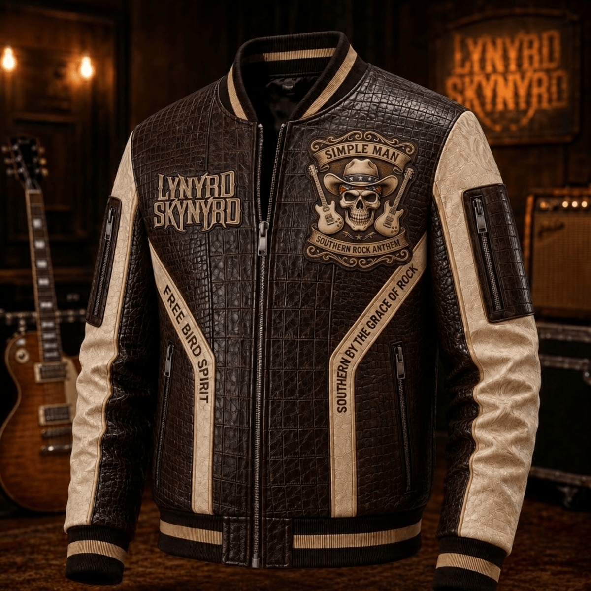 Premium LNSN Leather Zipper Jacket TTMH