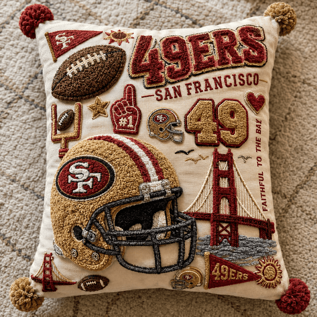 SF49 Tufted Sofa Cover & Pillow Set DNBN
