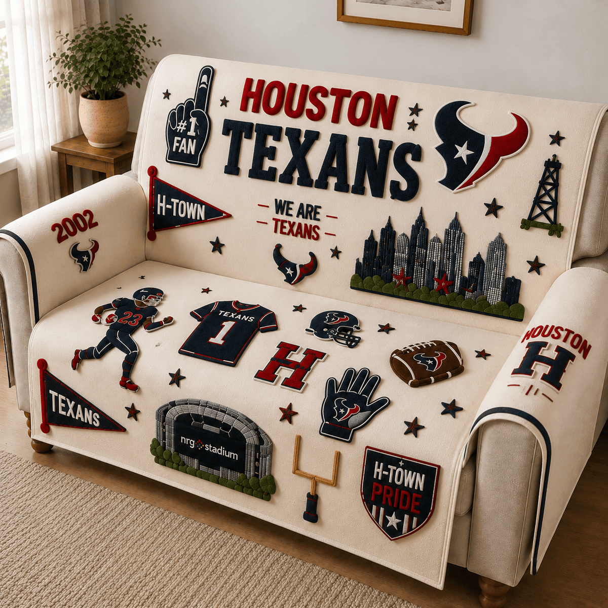 HTX Tufted Sofa Cover & Pillow Set DNBN
