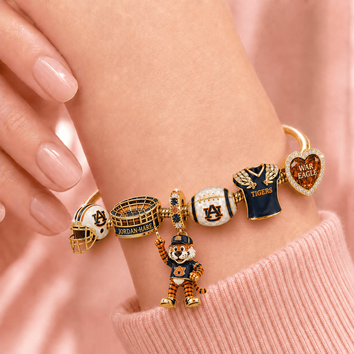 ABTG Gold Charm Bracelet Set TMH