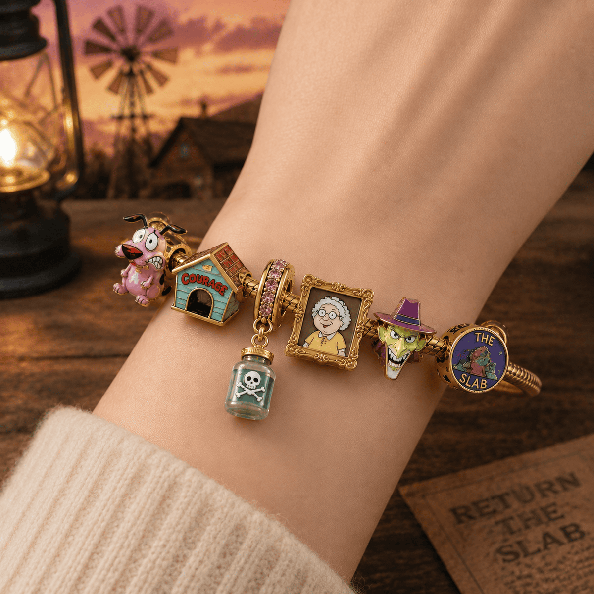 CCD Gold Charm Bracelet Set PTT