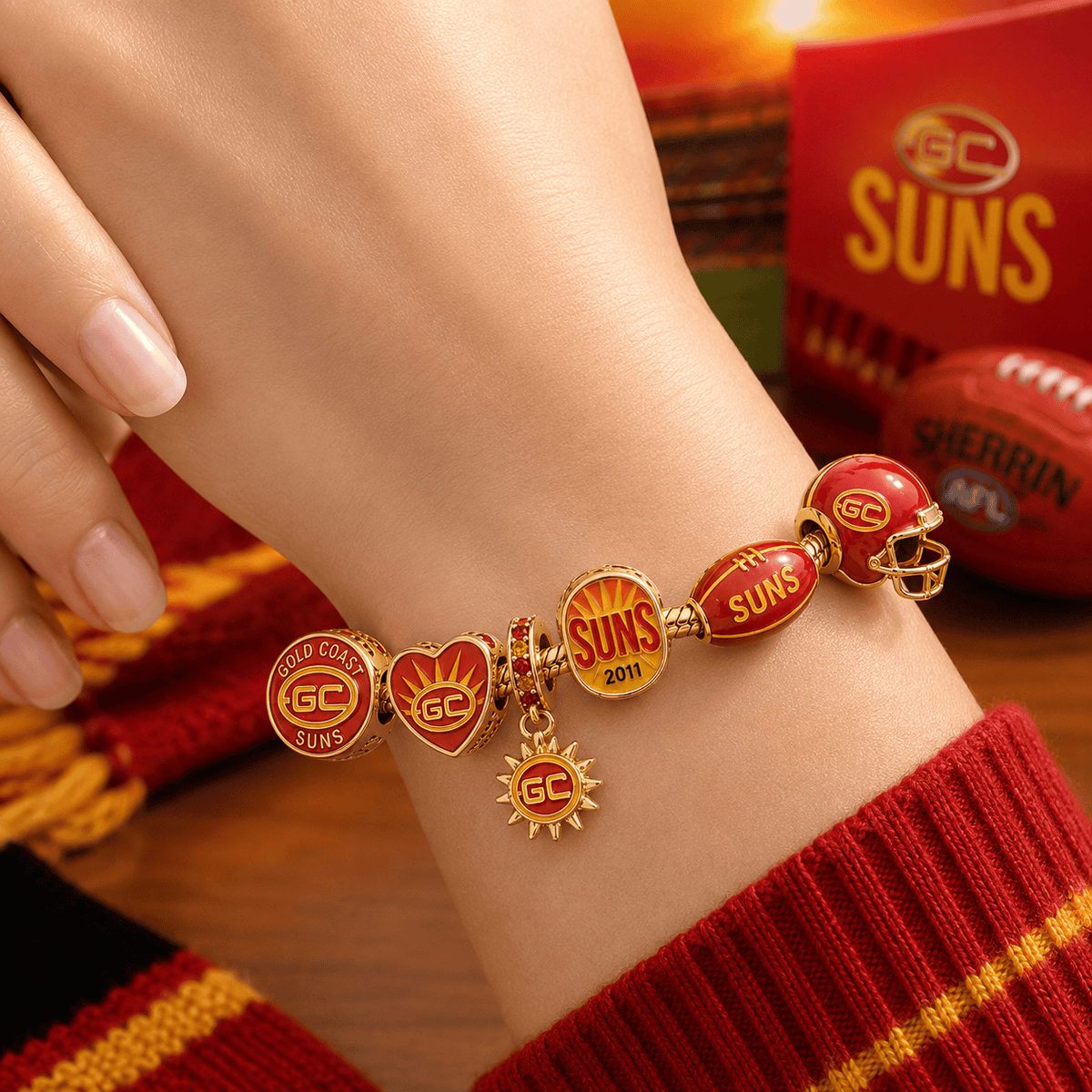GCS Gold Charm Bracelet Set VTH
