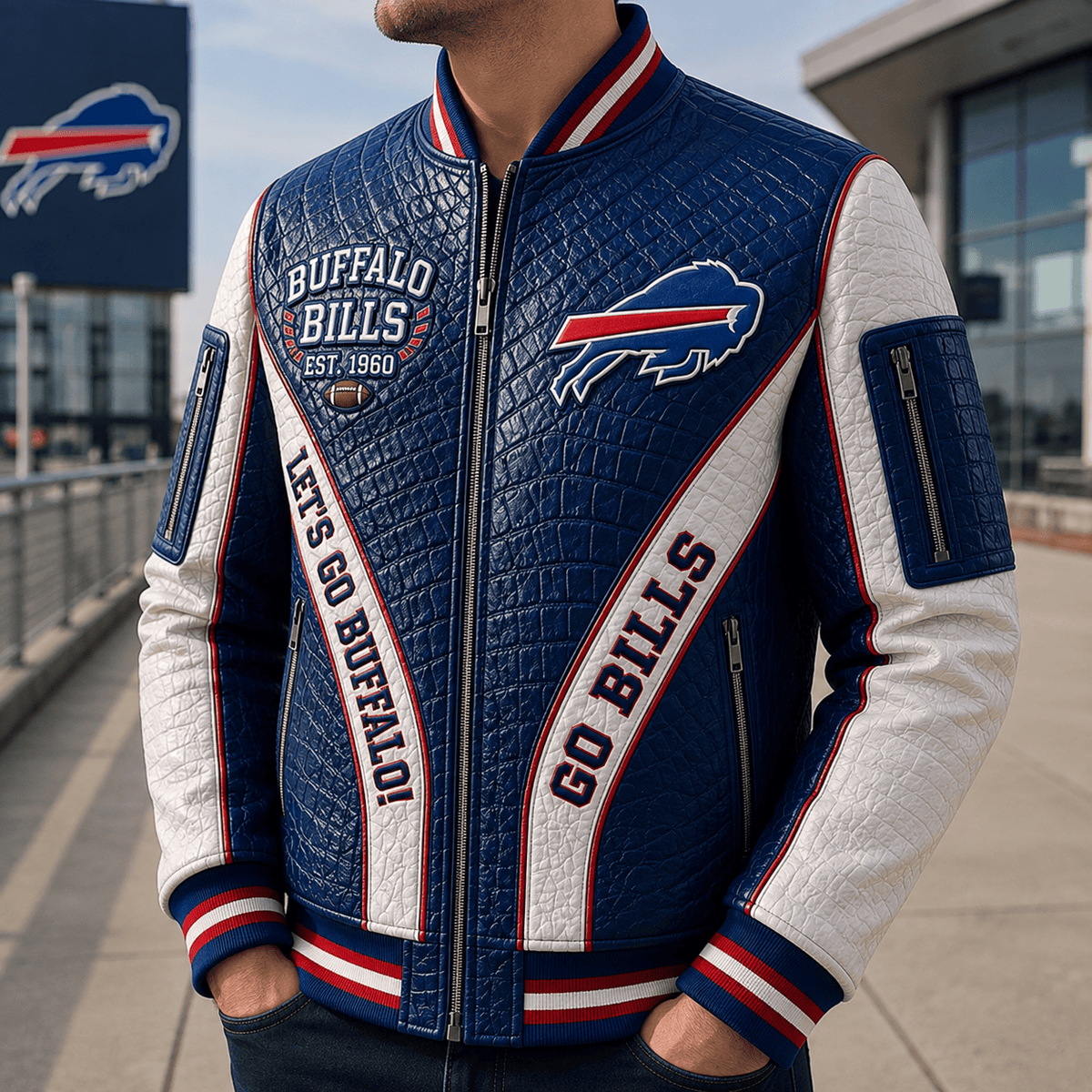 Premium BFBL Leather Zipper Jacket PVNA