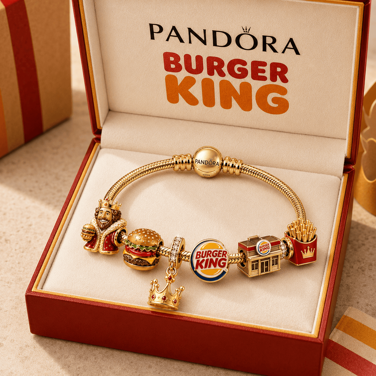 BGK Gold Charm Bracelet Set TMH
