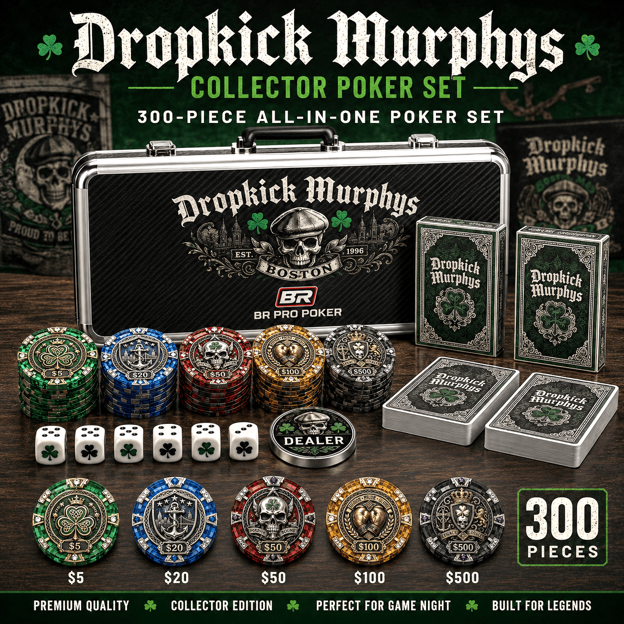 Premium DKMP Collectible Poker Tokens Set LNTH