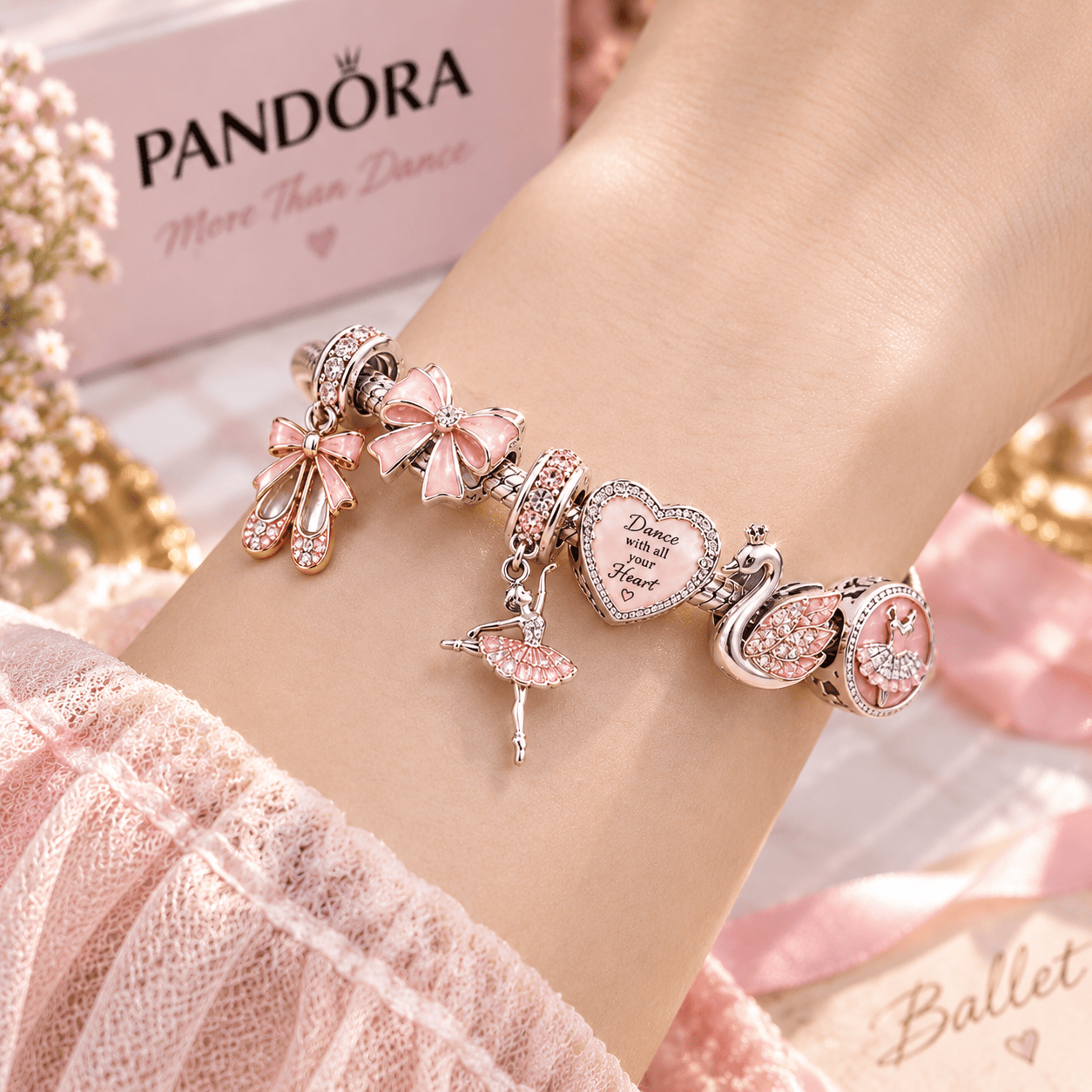 BLL Sliver Charm Bracelet Set PTT