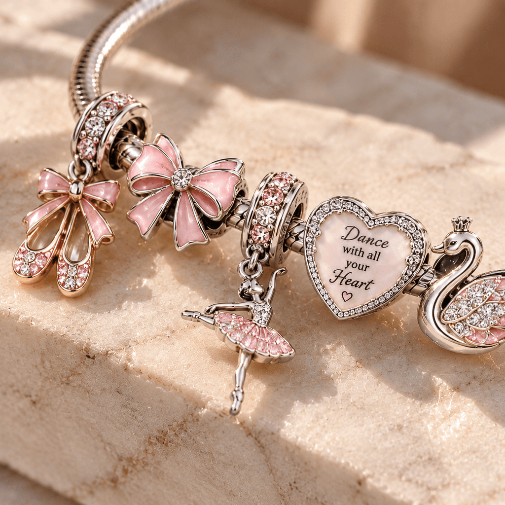BLL Sliver Charm Bracelet Set PTT