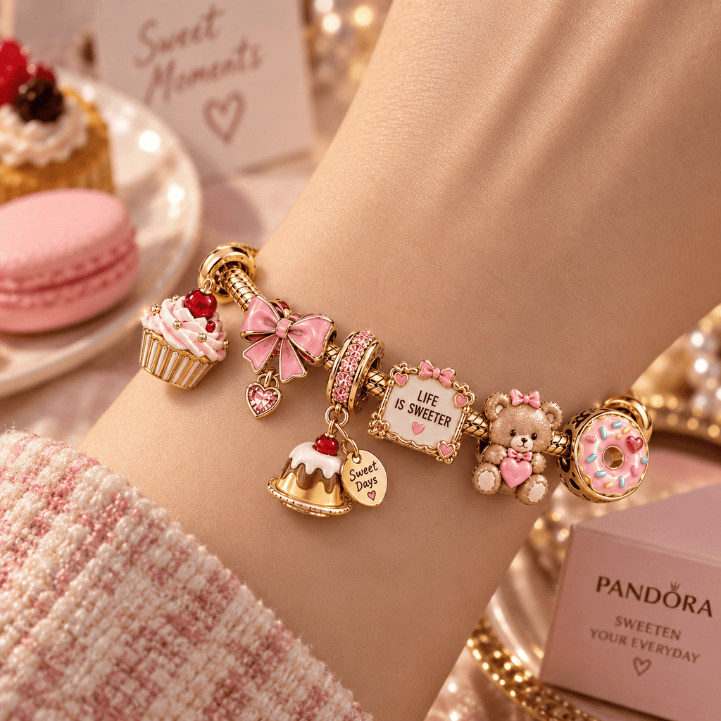 SWDS Gold Charm Bracelet Set PTT