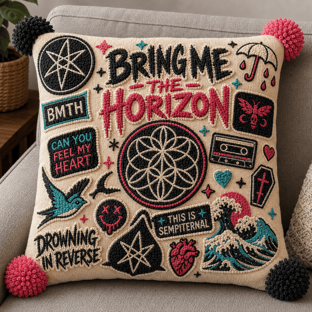 BMTH Tufted Sofa Cover & Pillow Set NTKO