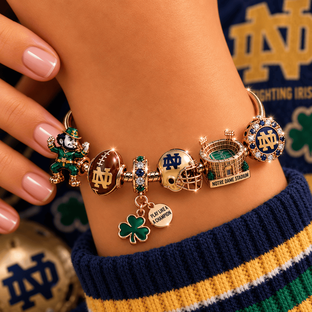 NDFI Pink Gold Charm Bracelet Set PNPA