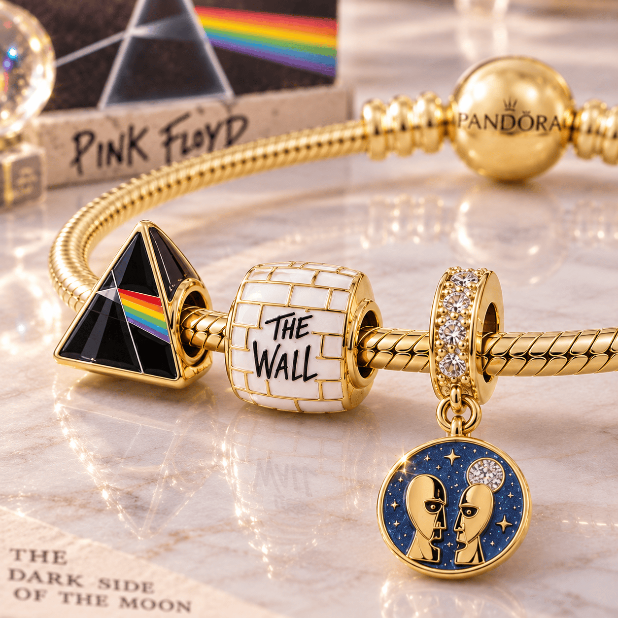 PFD Gold Charm Bracelet Set VTH