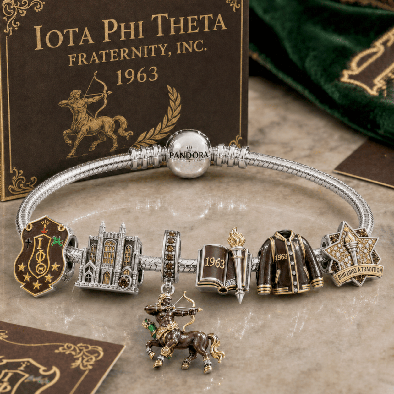 IPT Silver Charm Bracelet Set NTVA