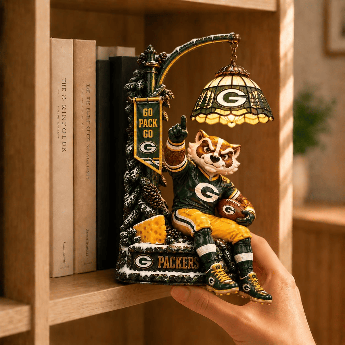 Premium GBP Bookshelf Figurines Lamp PDL