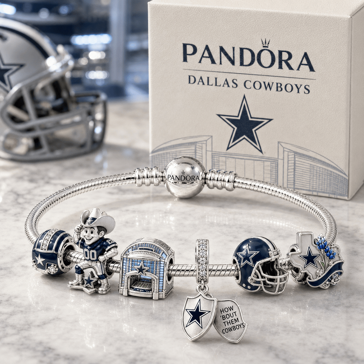 DLCB Silver Charm Bracelet Set HQH