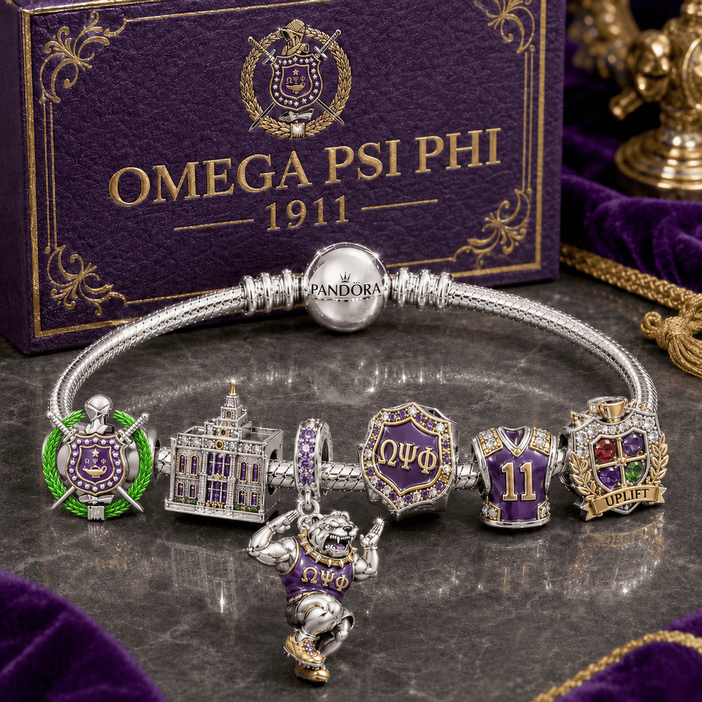 OMPP Silver Charm Bracelet Set NTVA