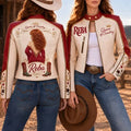 Premium RBM Cropped Leather Zipper Jacket PVNA