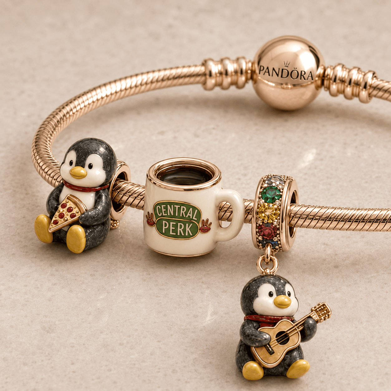 FRS Silver Charm Bracelet Set HQH