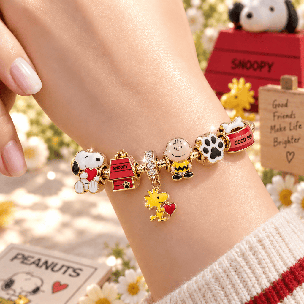 SPNY Gold Charm Bracelet Set VTH