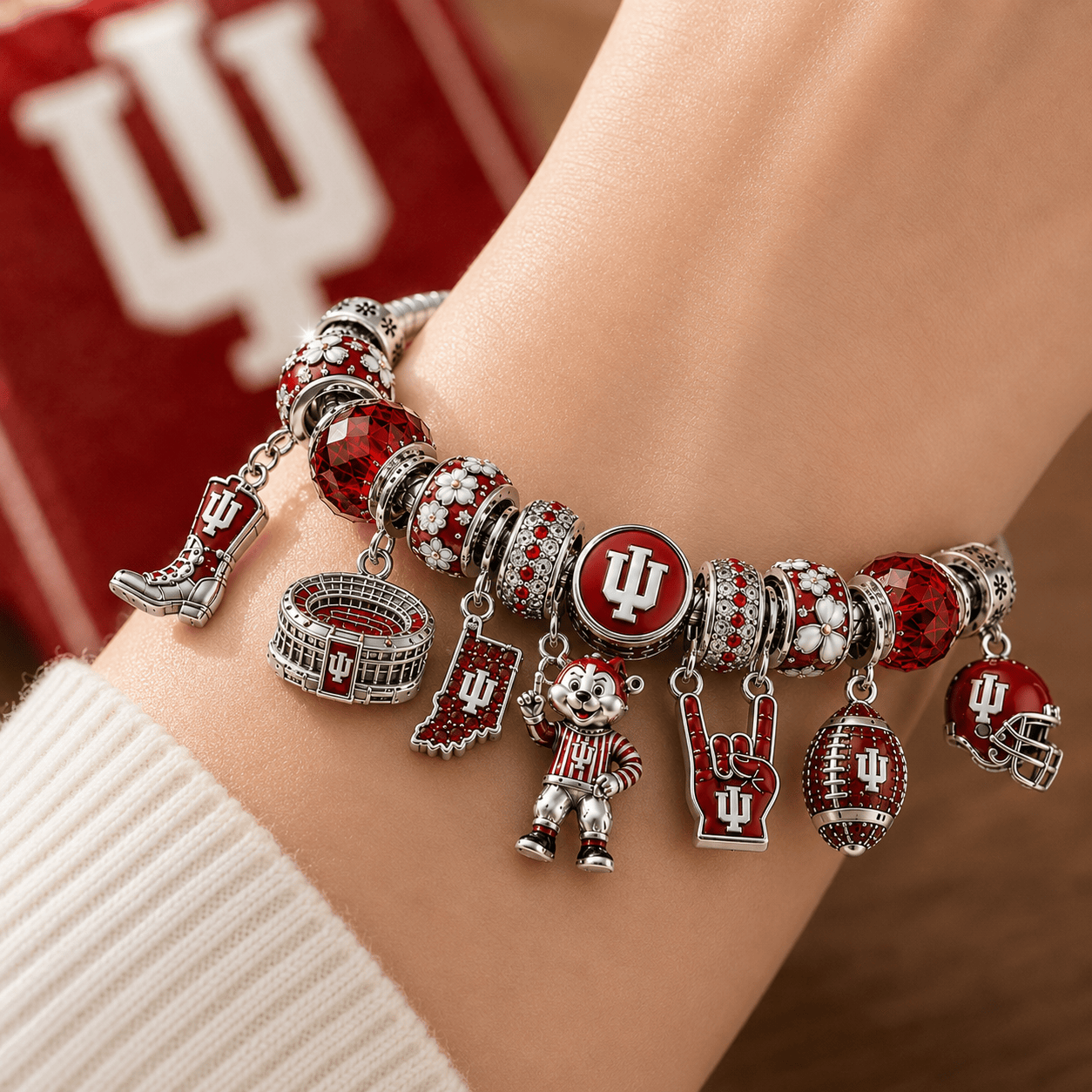 IDH Silver Charm Bracelet Set NTTB