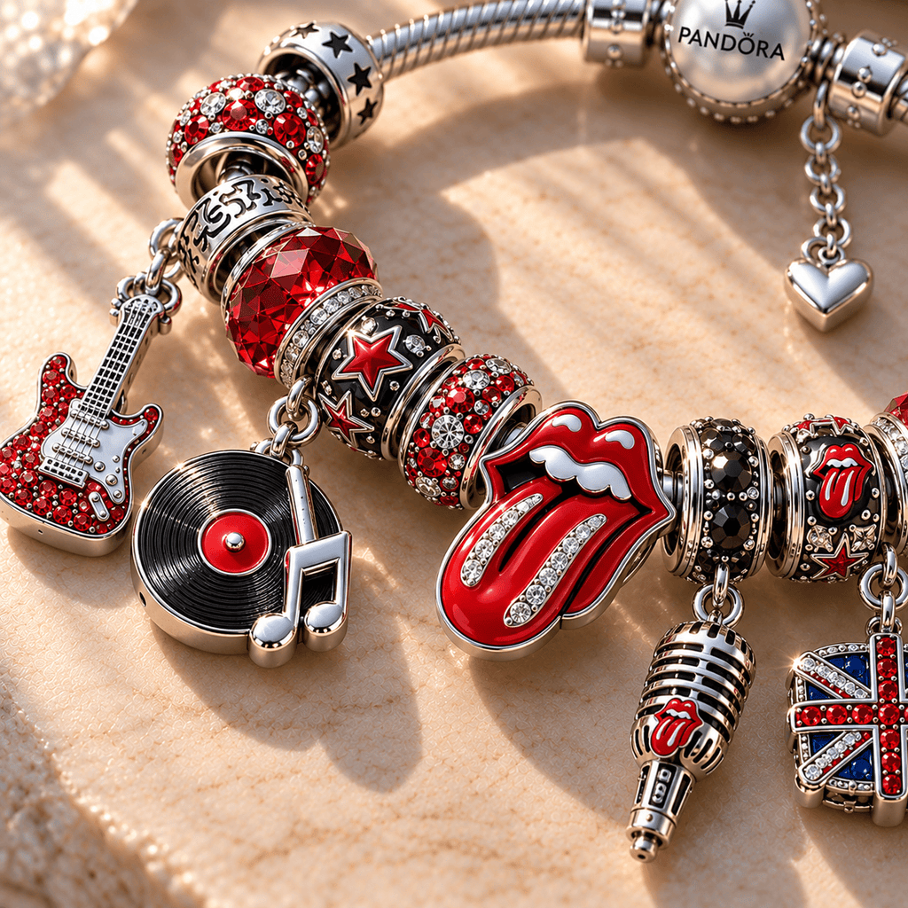 RLST Silver Charm Bracelet Set NTTB