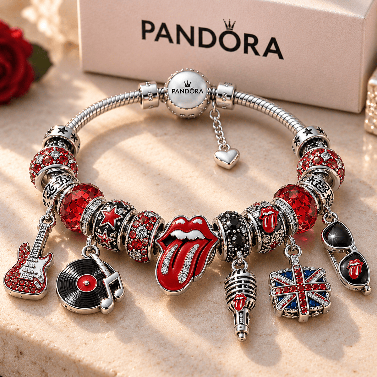 RLST Silver Charm Bracelet Set NTTB