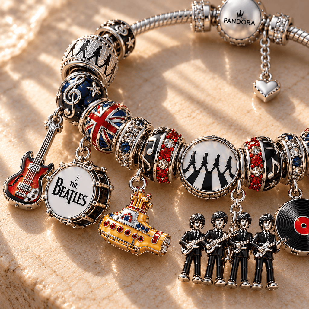 TBT Silver Charm Bracelet Set NTTB