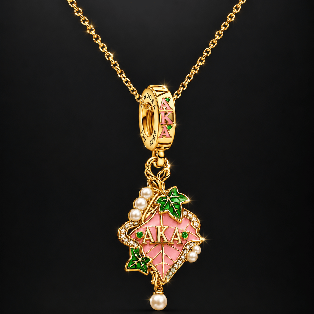 AKA Solid Gold Chain with Diamond Pendant BMD