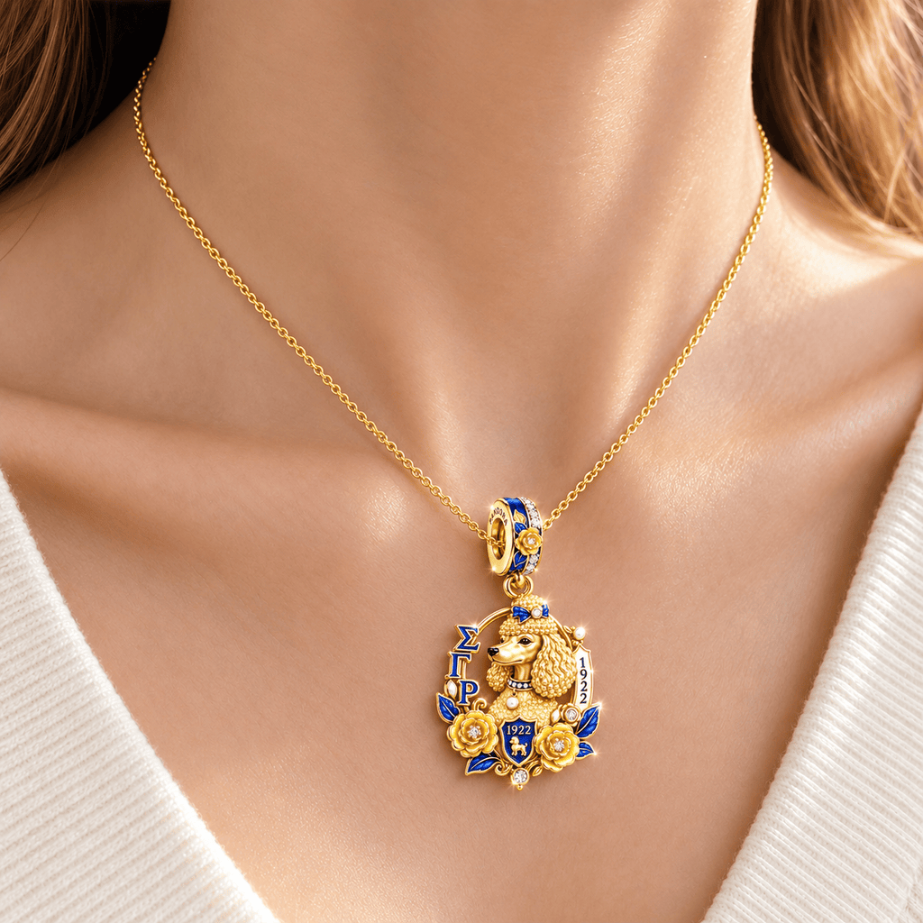 SGRO Solid Gold Chain with Diamond Pendant BMD