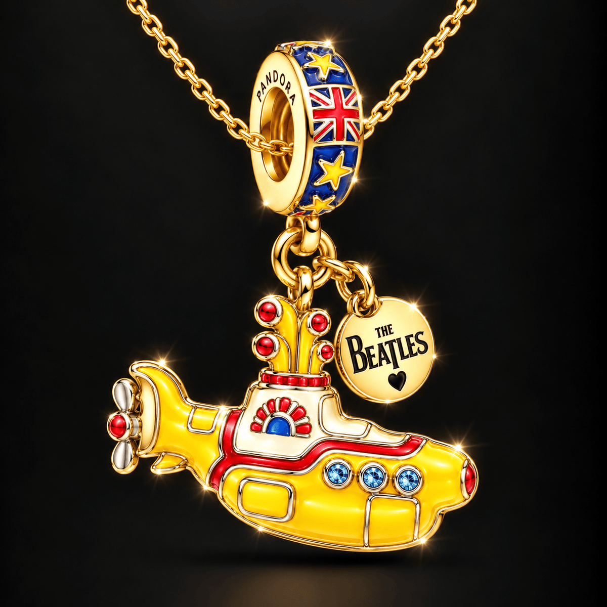 TBE Solid Gold Chain with Diamond Pendant BMD