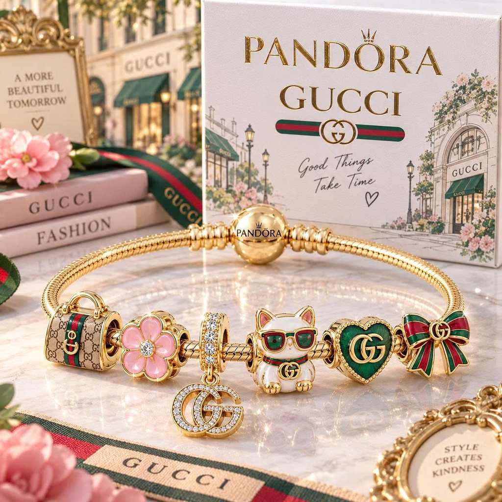 GC Gold Charm Bracelet Set TTN