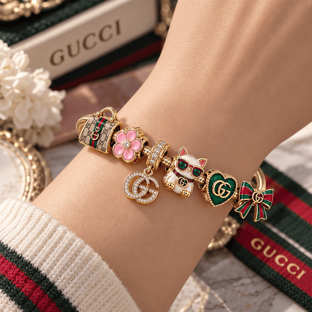 GC Gold Charm Bracelet Set TTN