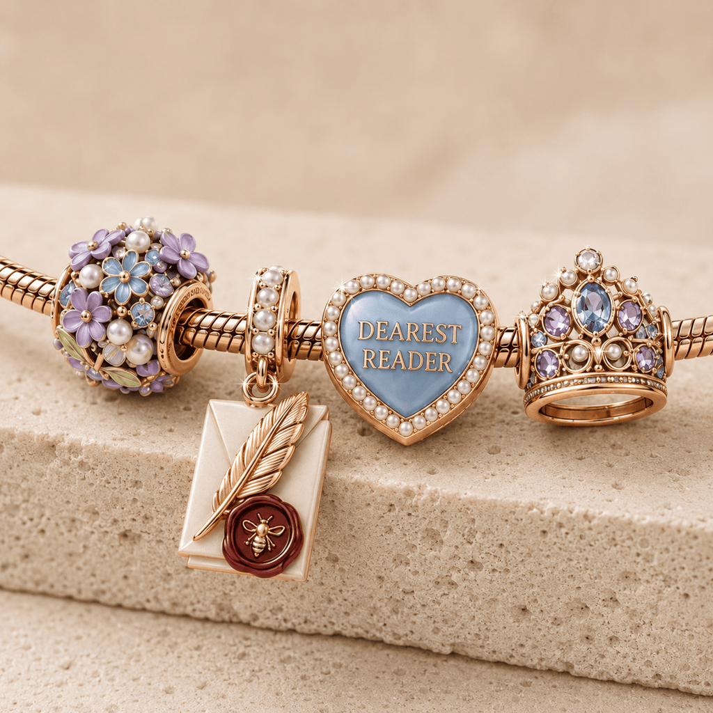 BDGT Rose Gold Charm Bracelet Set TMH